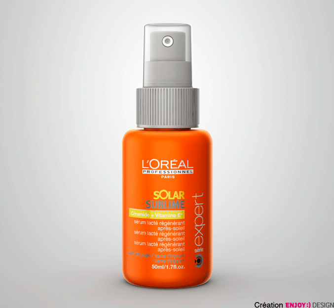 Exécution d‘étiquettes pour la gamme Solar L’Oréal.